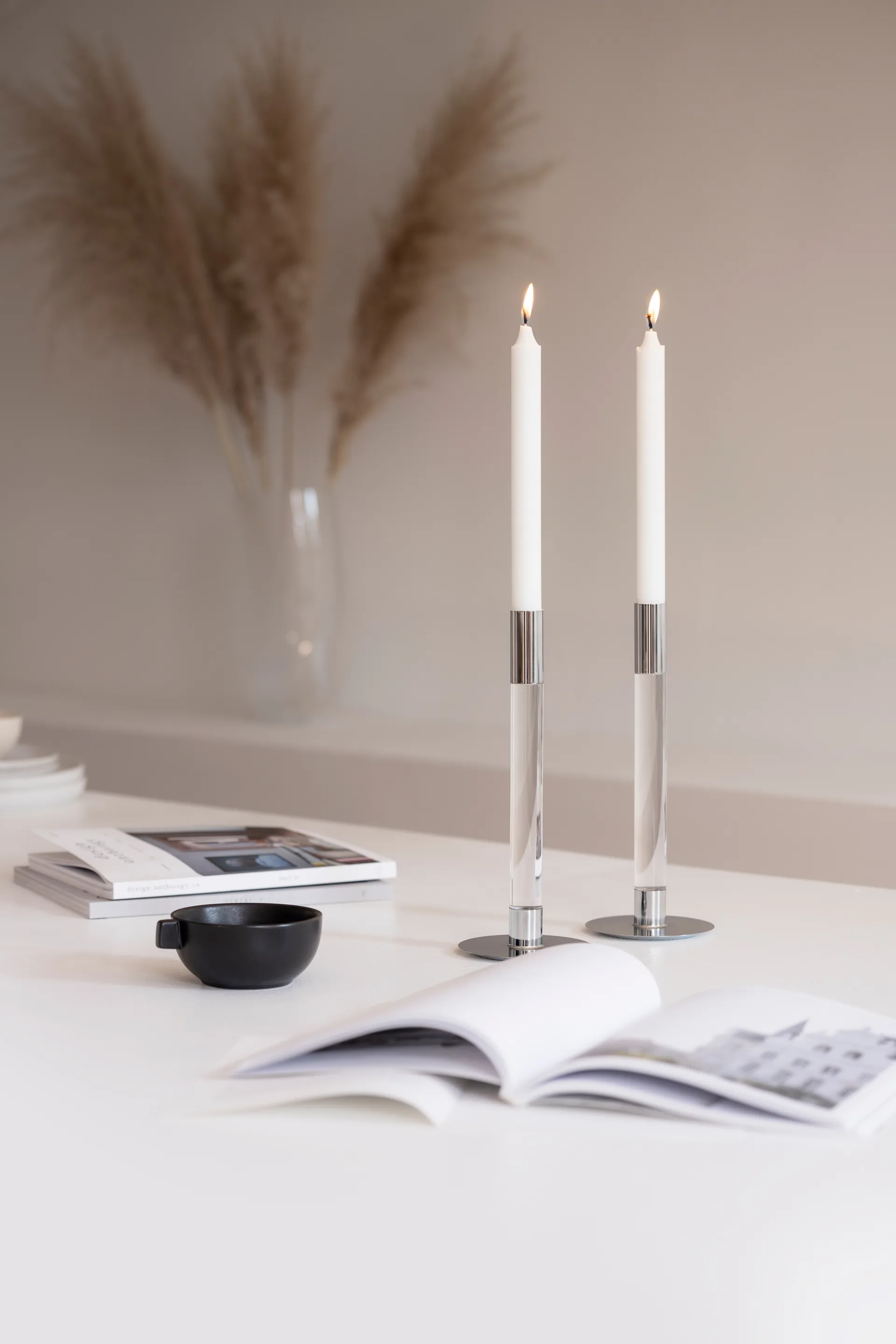 Lumiere 烛棒 26.5cm 2件装, 透明 Orrefors