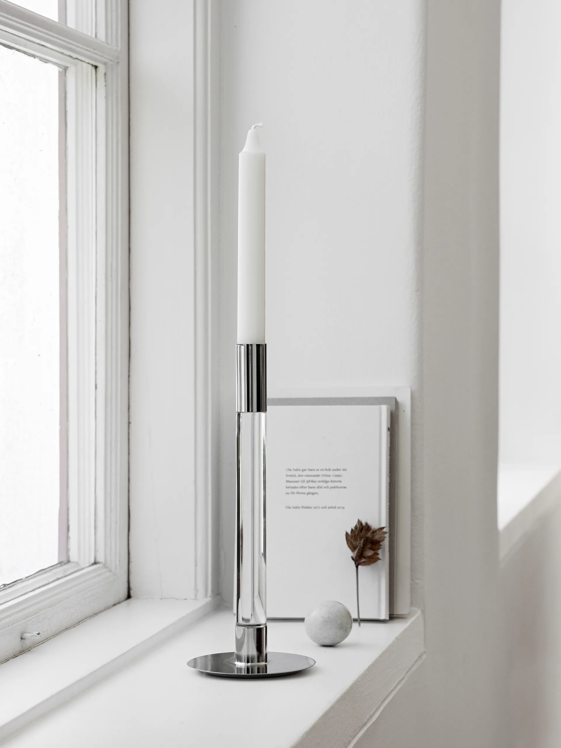 Lumiere candle stick 26.5 cm 两件套装, Clear Orrefors