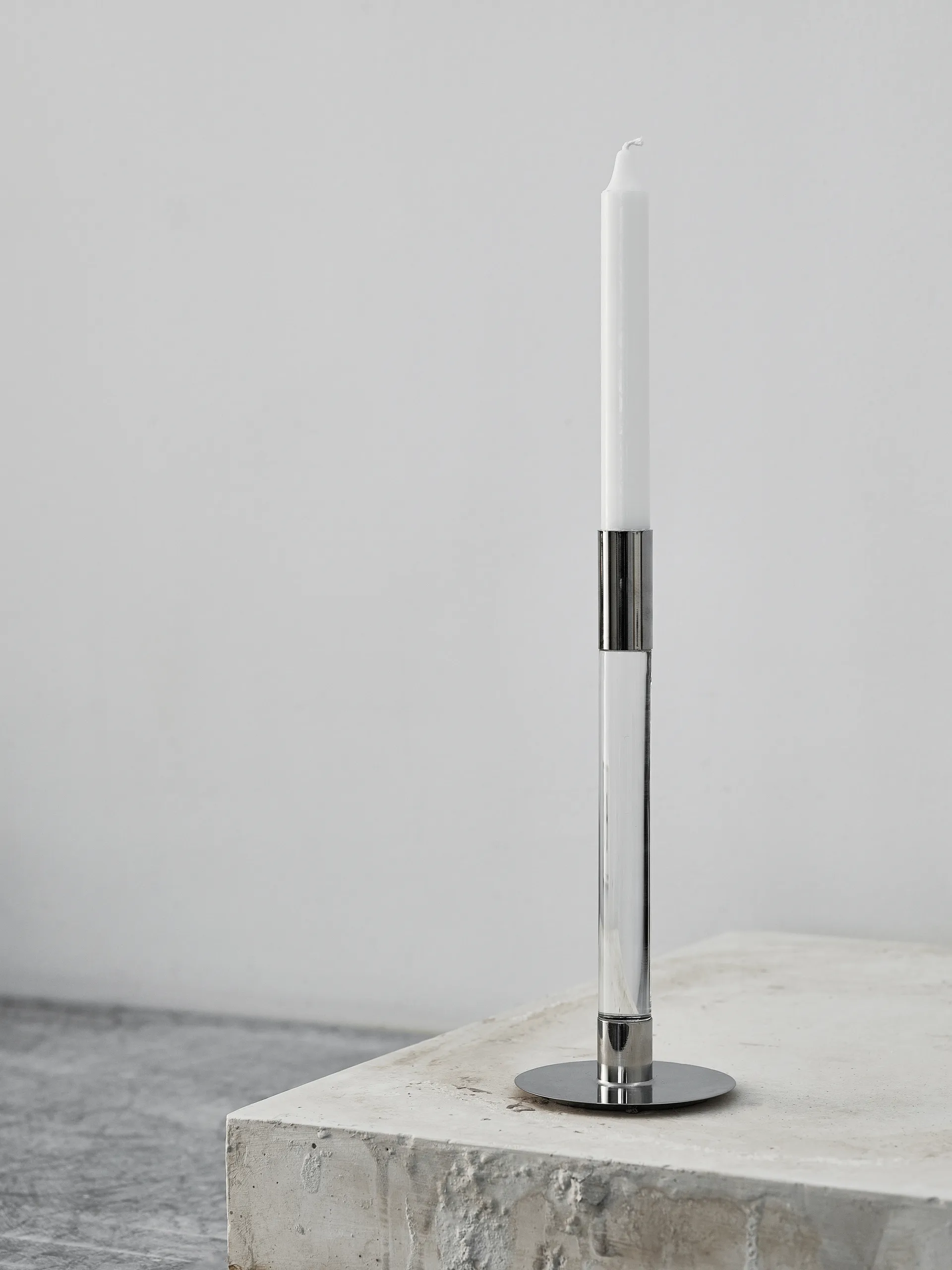 Lumiere candle stick 26.5 cm 两件套装, Clear Orrefors