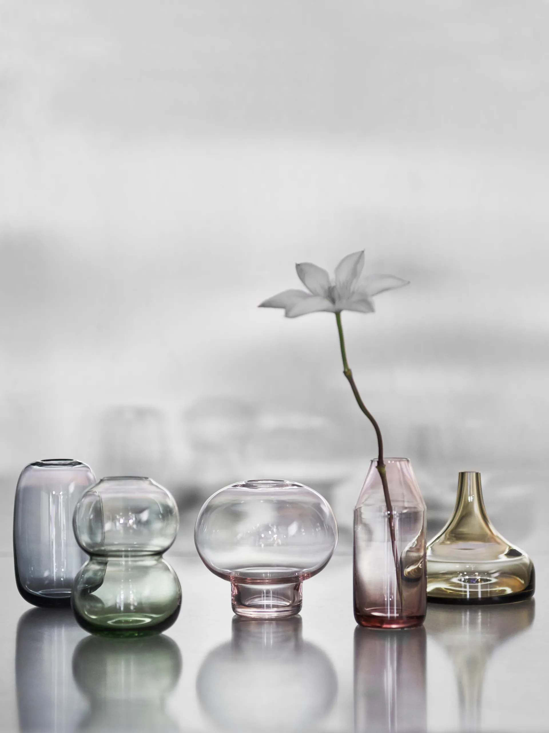 Midsummer 迷你花瓶 红三叶草, 82mm Orrefors