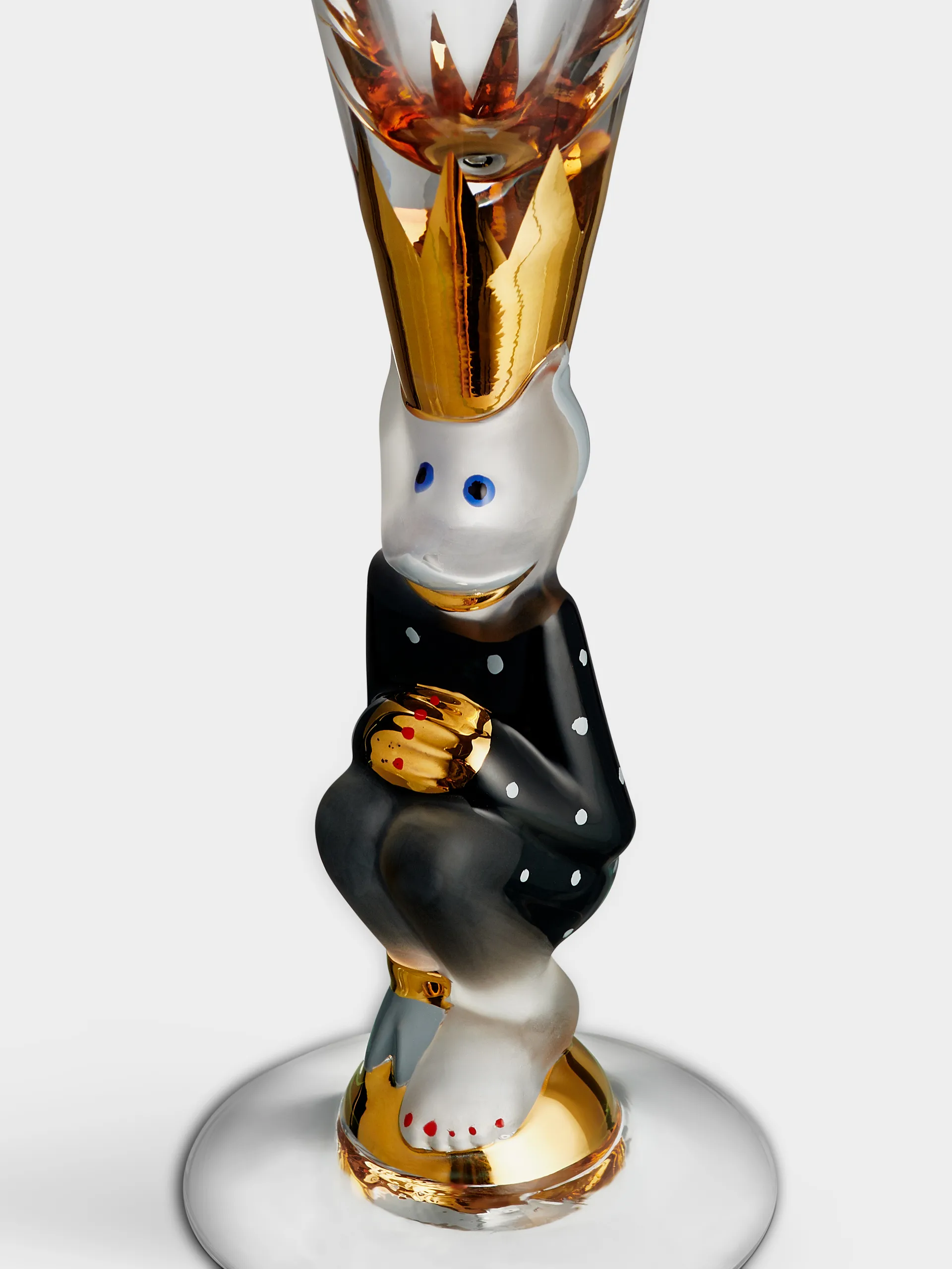 The Sparkling Devil 香槟杯 19 cl, Dark grey Orrefors