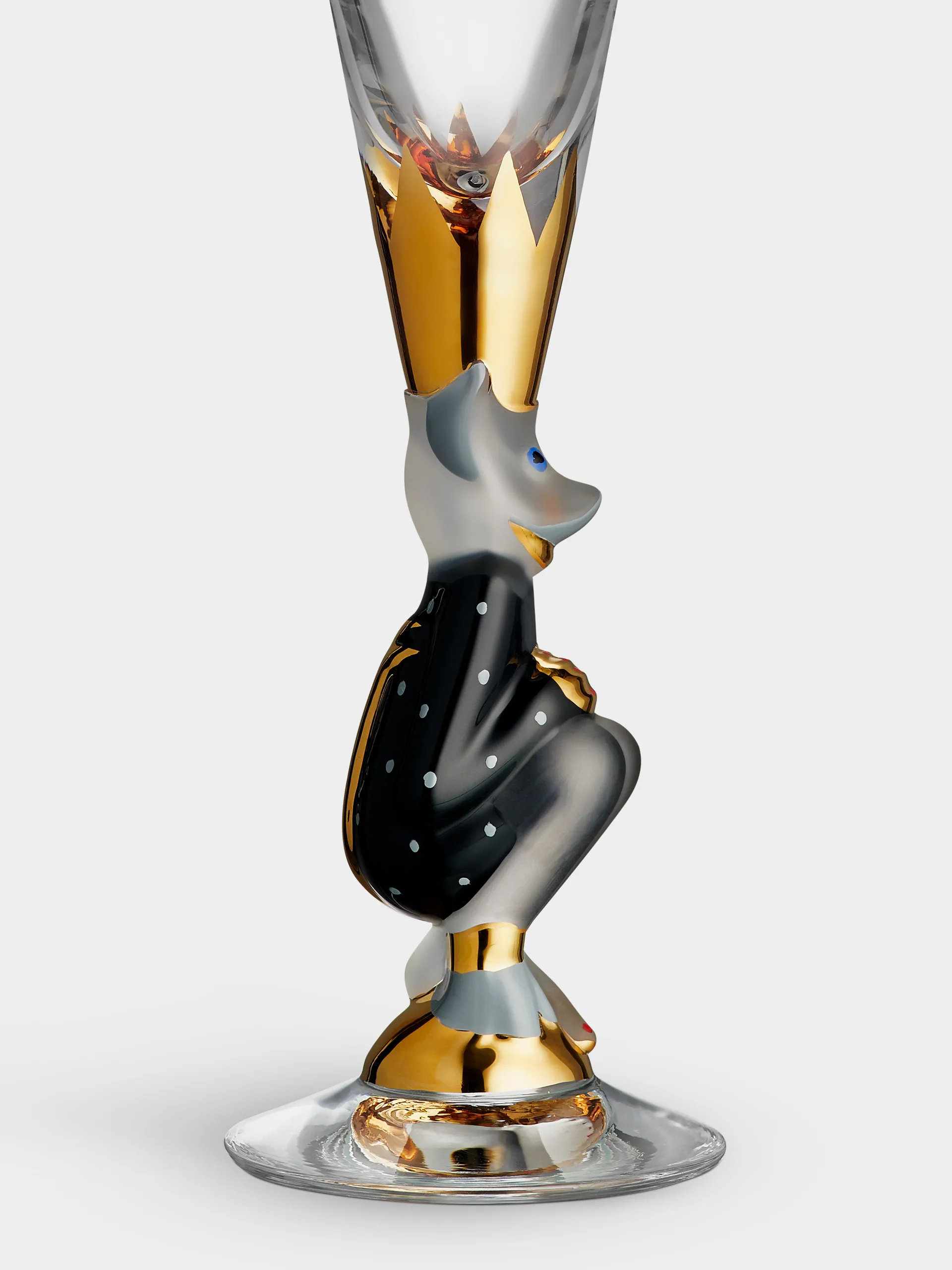 The Sparkling Devil 香槟杯 19 cl, Dark grey Orrefors