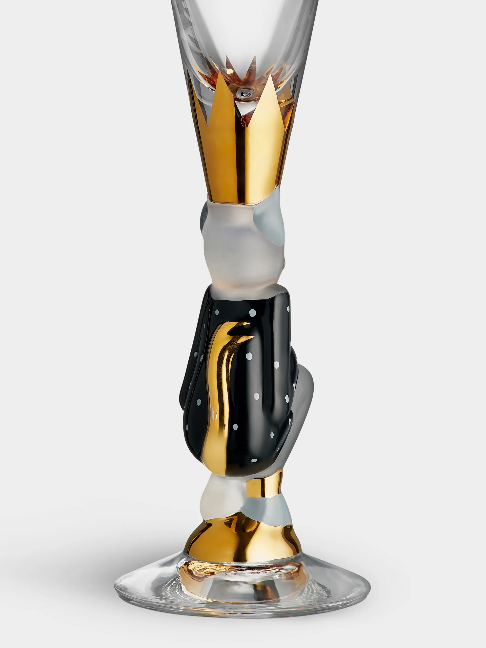 The Sparkling Devil 香槟杯 19 cl, Dark grey Orrefors