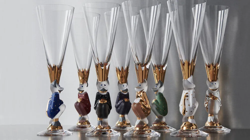 The Sparkling Devil 香槟杯190ml, 金色 Orrefors