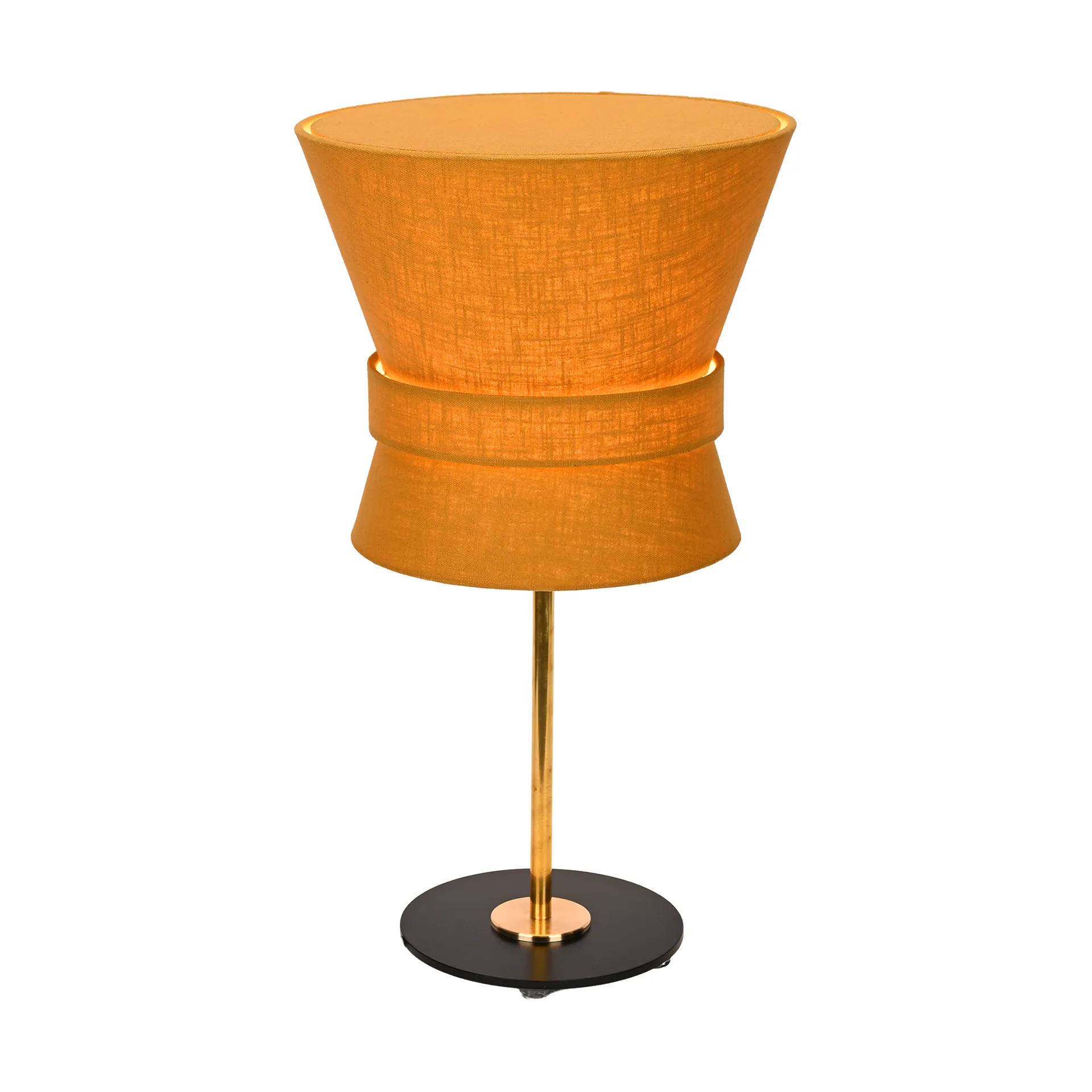 Bow 台灯, 原色黄铜_赭黄色_小号_50cm Örsjö Belysning