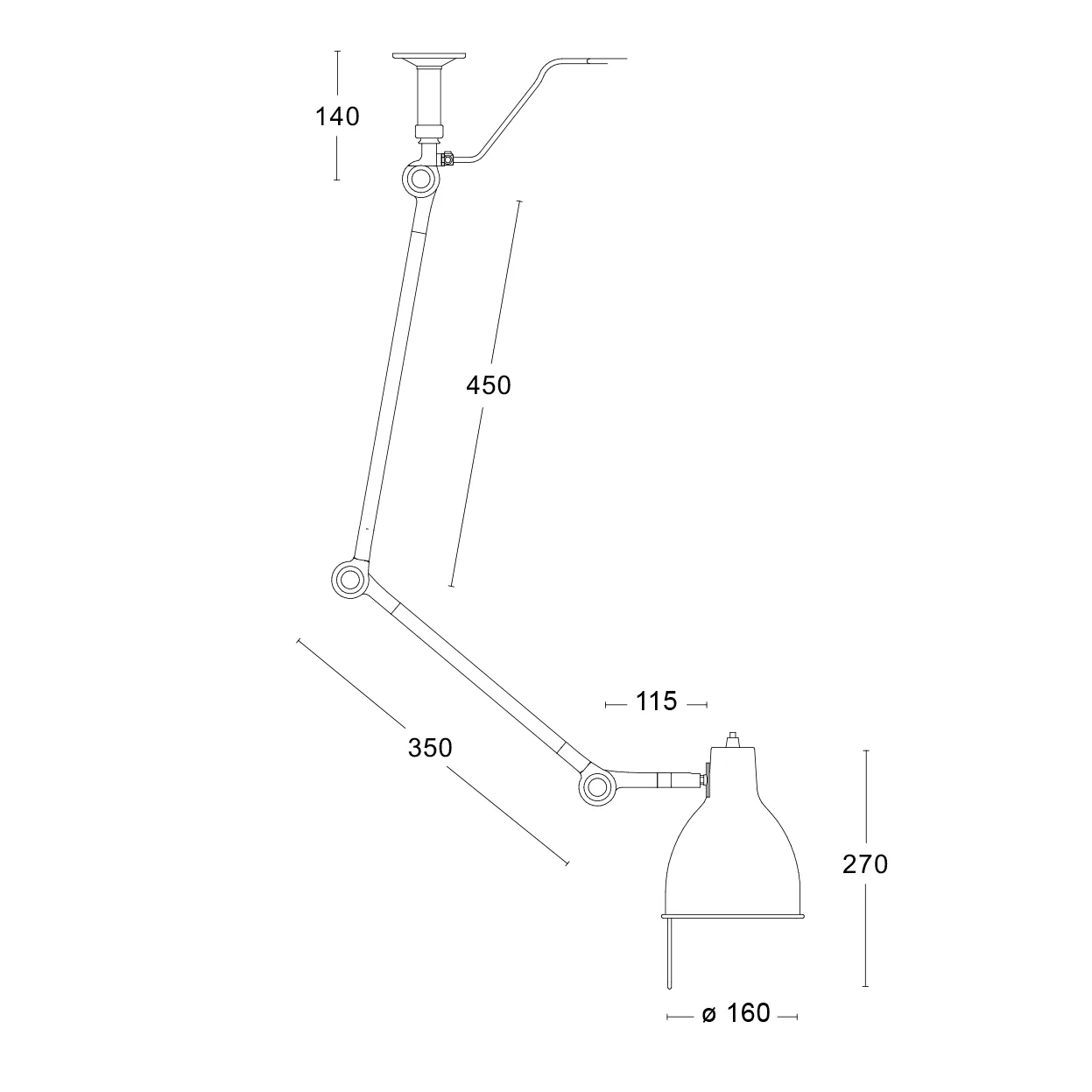 PJ50 灯 matte black, matte 黑色 Örsjö Belysning