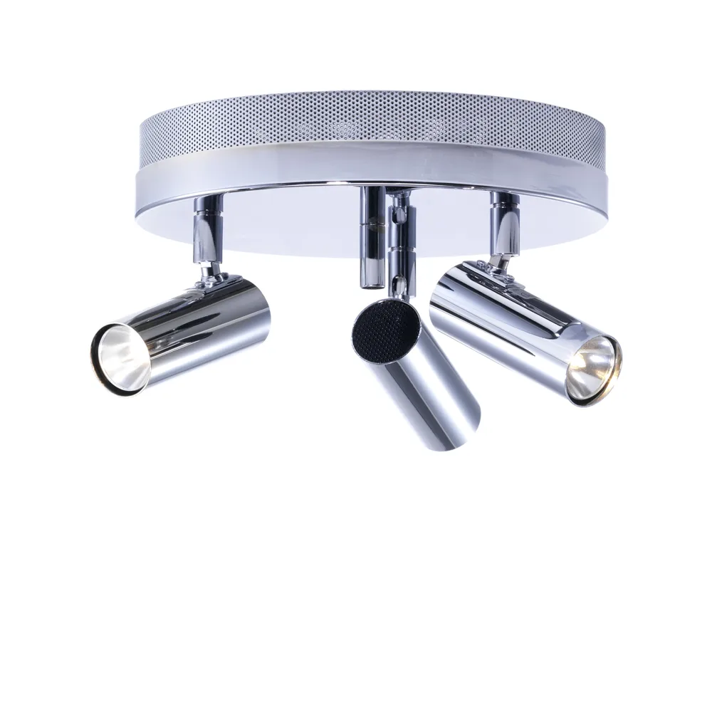 Puck ceiling 灯, Chrome, 3-lamp Örsjö Belysning