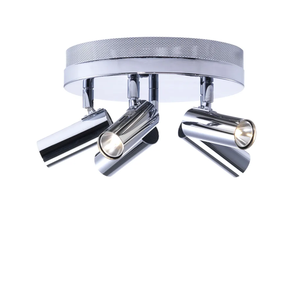 Puck ceiling 灯, Chrome, 5-lamp Örsjö Belysning