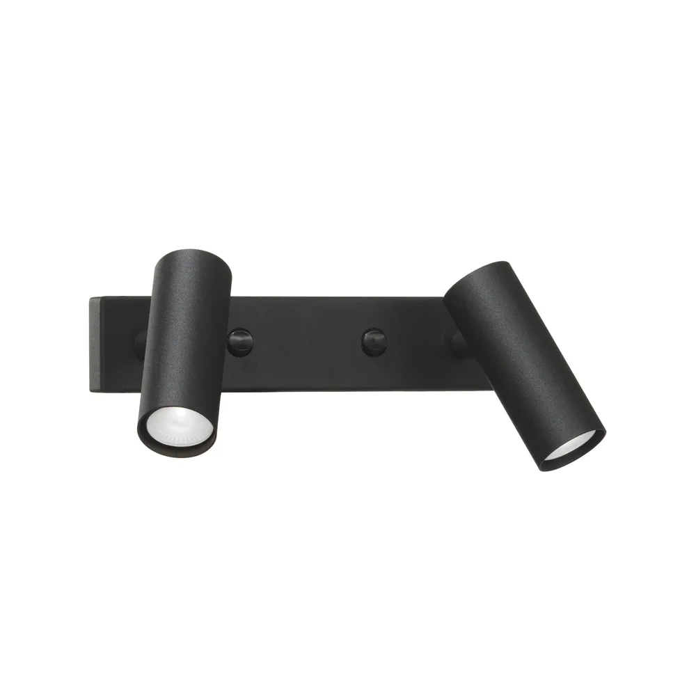 Puck Dubbel 壁灯, 黑色 structure, led Örsjö Belysning