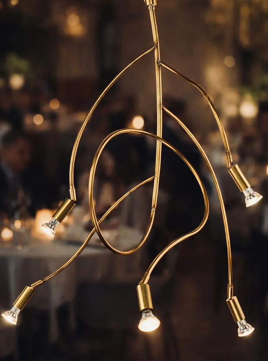 Ranka 5吸顶灯, 原色黄铜 Örsjö Belysning