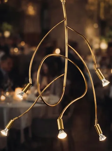 Ranka 5吸顶灯 - 原色黄铜 - Örsjö Belysning