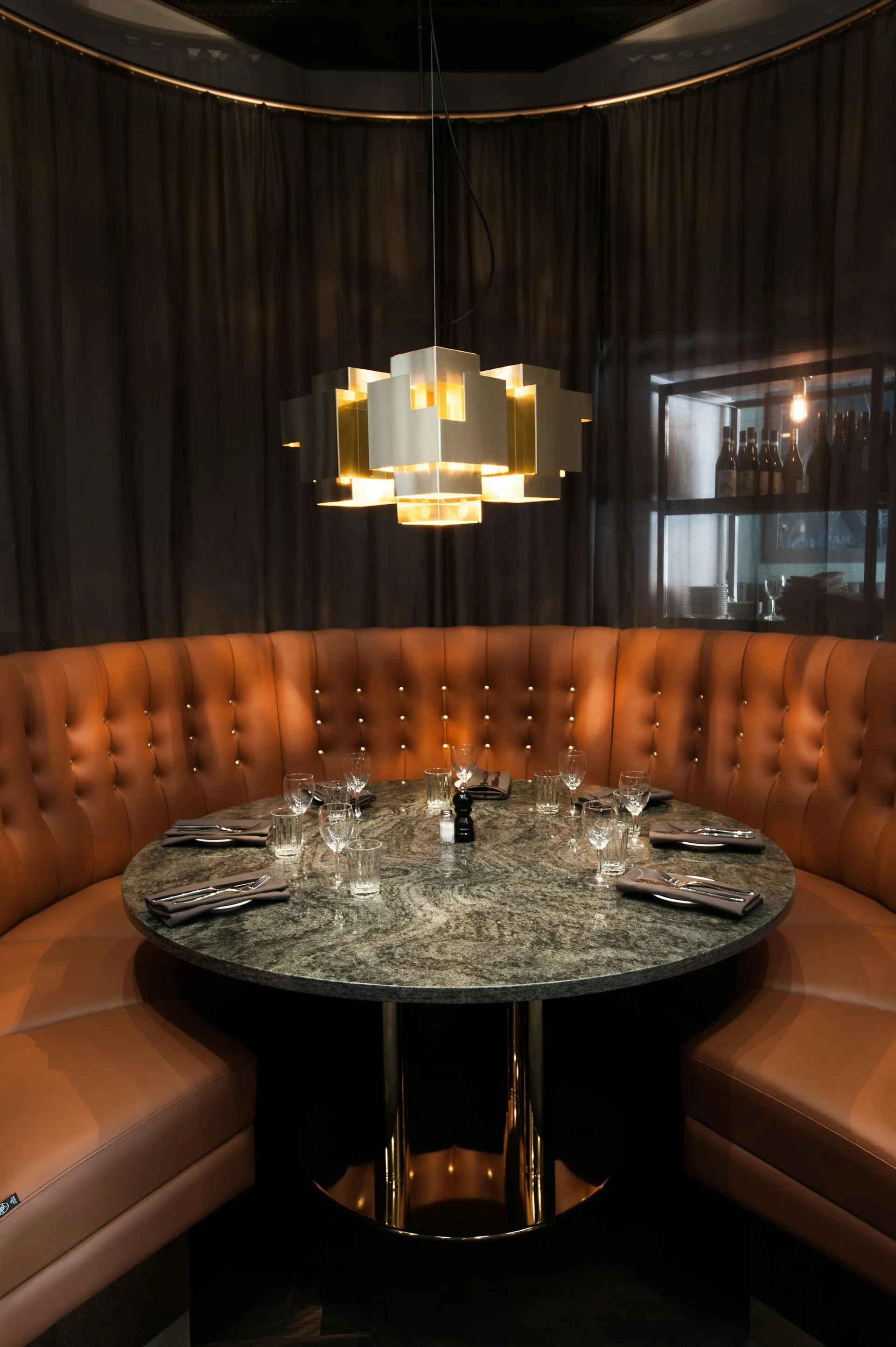 Skyline 吊灯, Brass, medium Örsjö Belysning