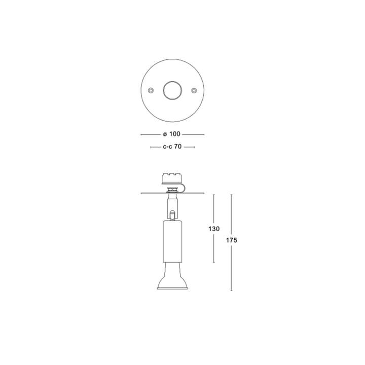 Star 1 壁灯/Ceiling 灯, Nickle plated brass, fixed mounting Örsjö Belysning