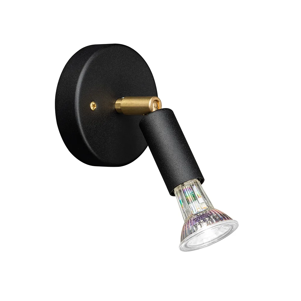 Star 1 壁灯/Ceiling 灯, 黑色, with terminal block Örsjö Belysning