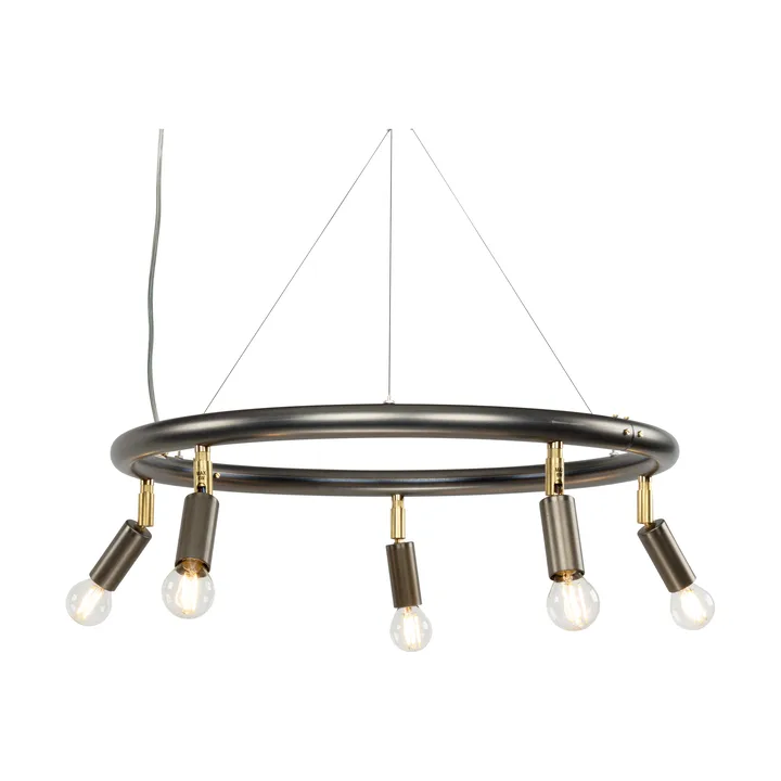 Star 圆形五头射灯组合直径60cm - 钢色 - Örsjö Belysning