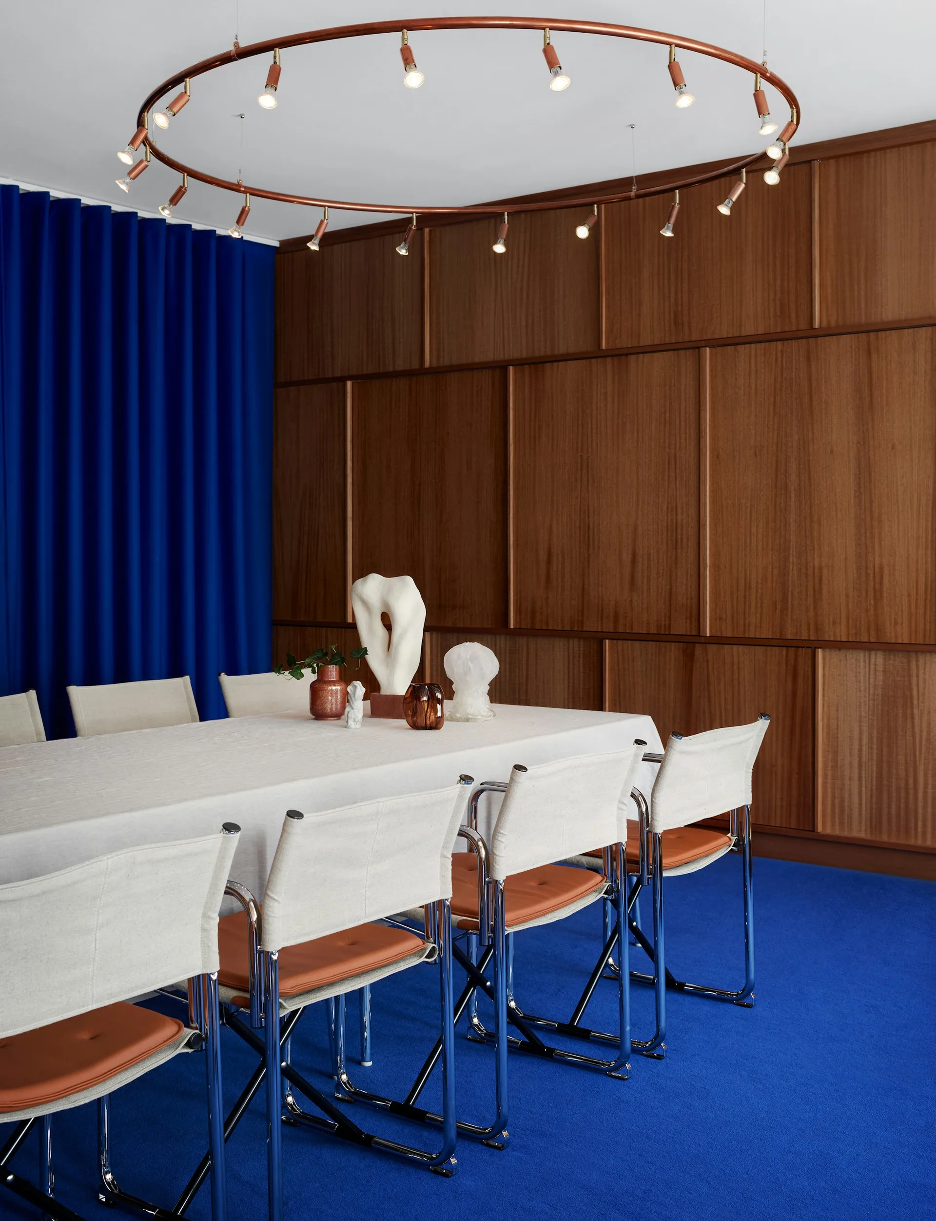 Star 9 round 灯 Ø100 cm, rough copper Örsjö Belysning