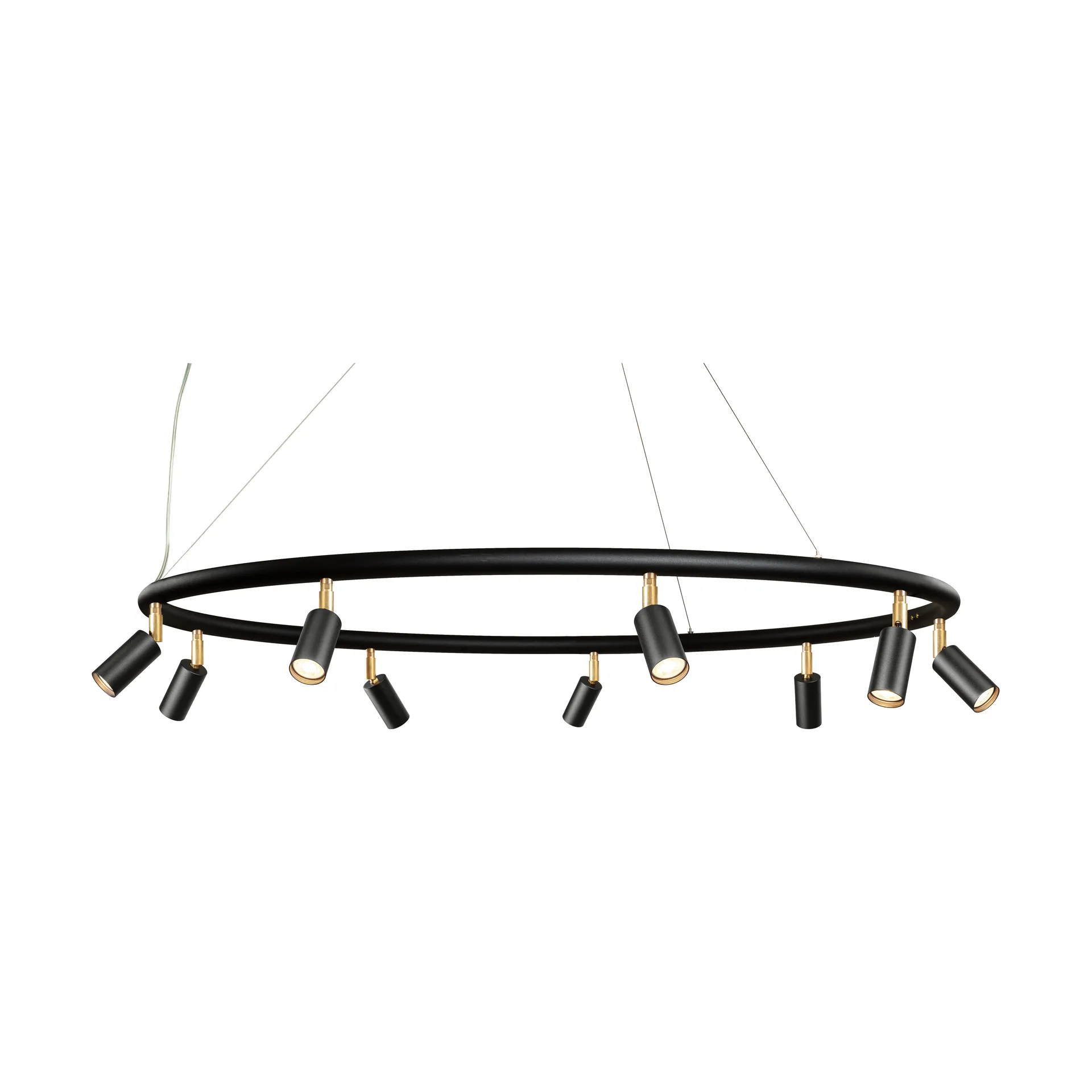 Starlight 圆形壁吸两用灯Ø100cm, 黑色纹理漆面RAL 9005 Örsjö Belysning