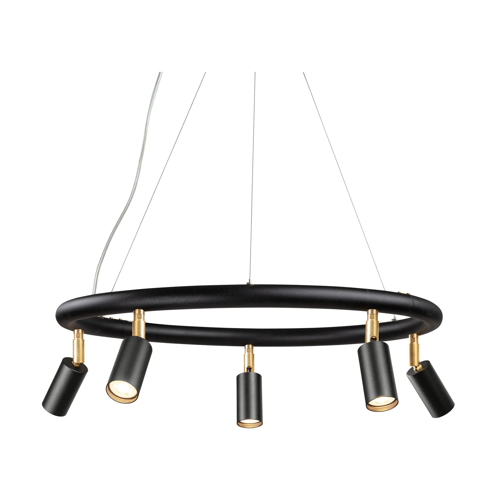 Starlight 圆形壁吸两用灯Ø60cm, 黑色纹理漆面RAL 9005 Örsjö Belysning