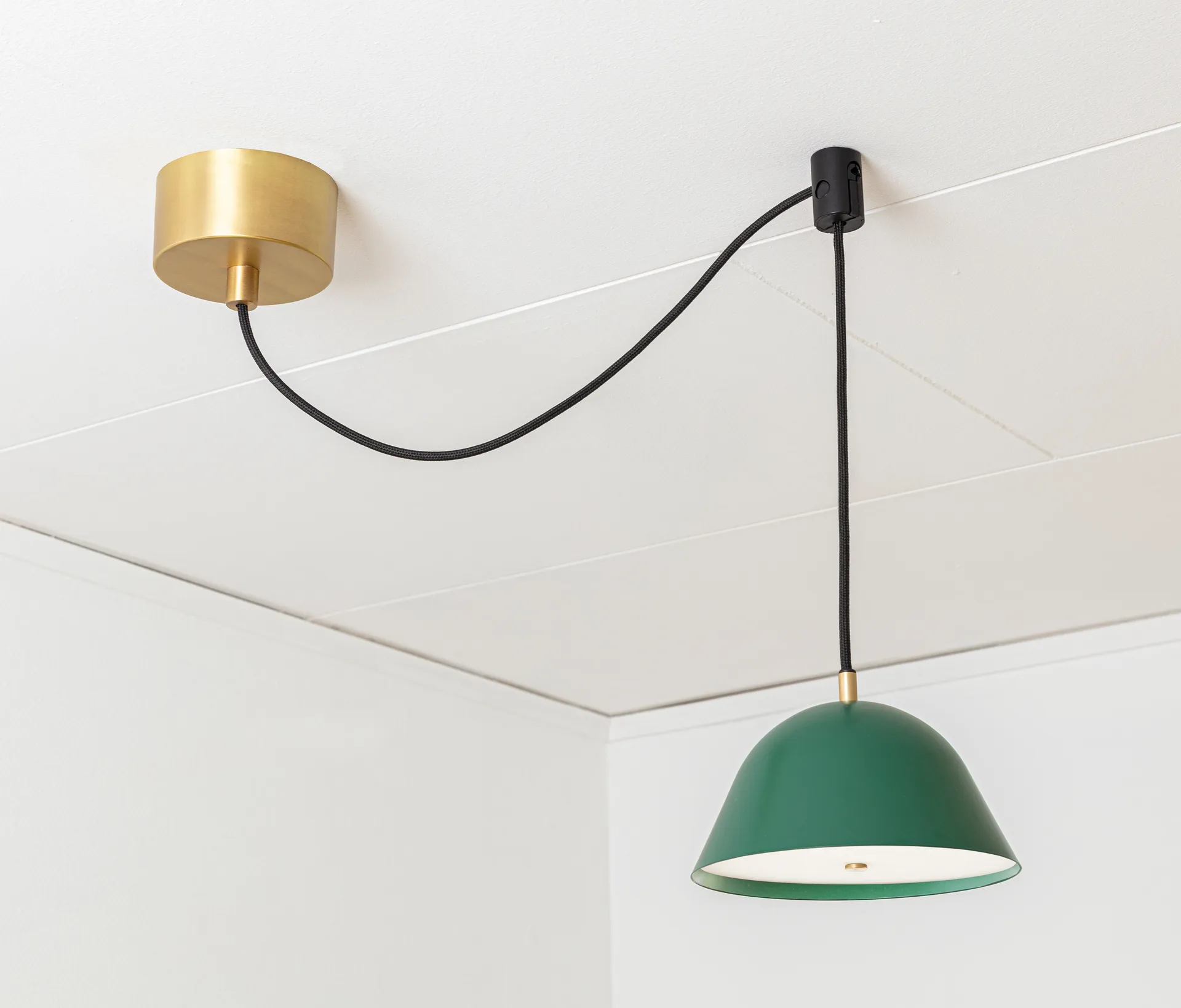 Streck 吊灯 小 11x21 cm, Pine 绿色 RAL 6028 Örsjö Belysning