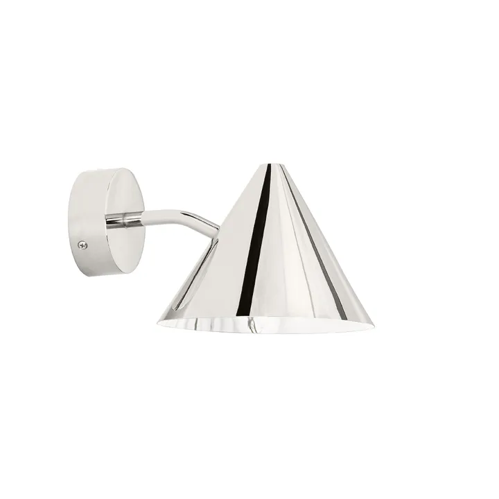 Tratten Mini 壁灯 - Nickel plated brass-固定安装 - Örsjö Belysning