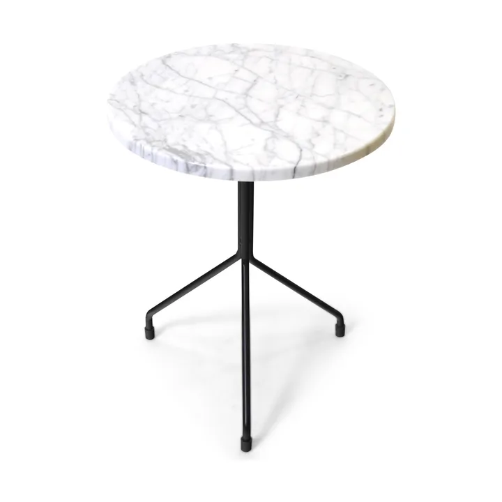 Allforone 边几 - White carrara-黑色_Ø40cm - OX Denmarq