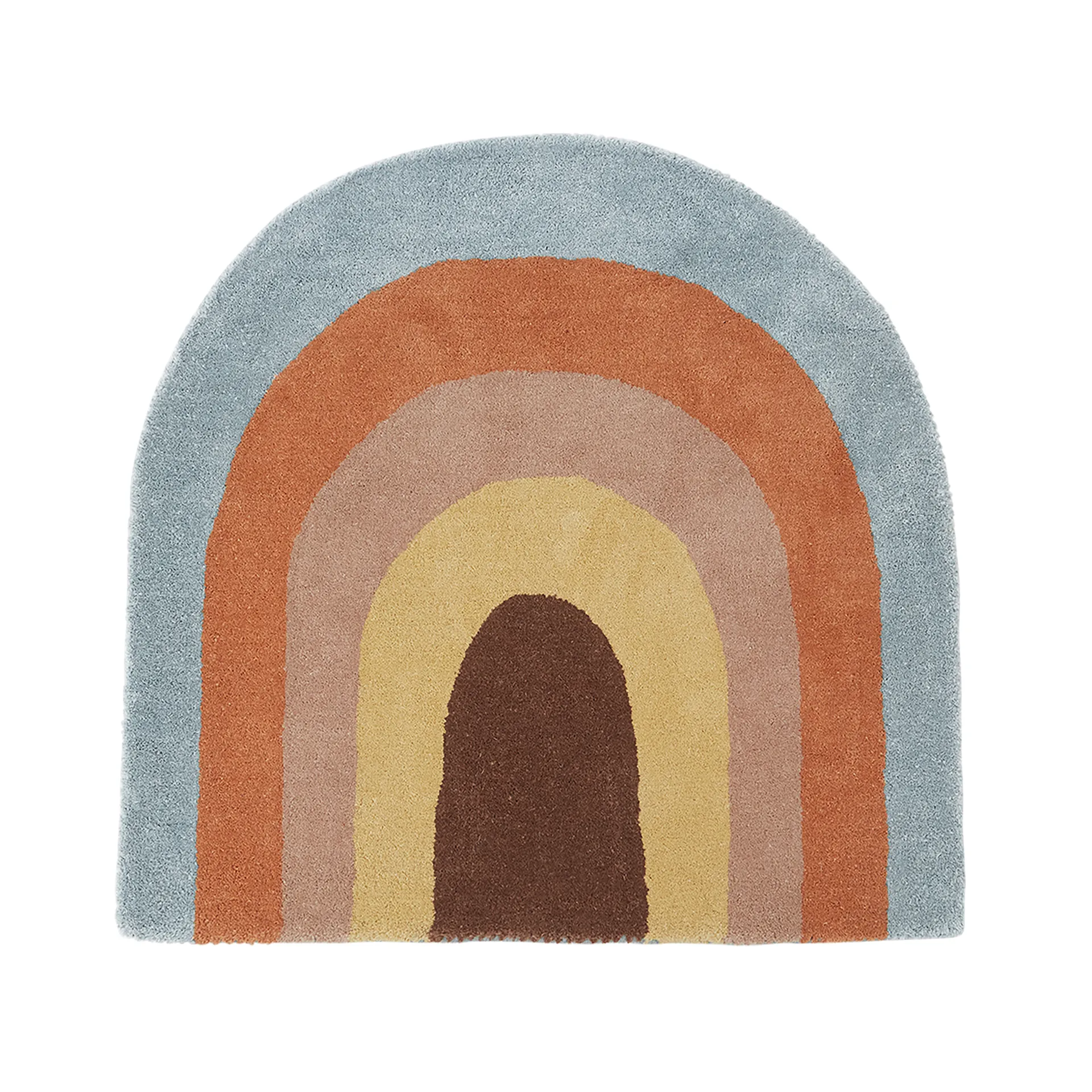彩虹谷仓地毯88x90cm, Multi OYOY