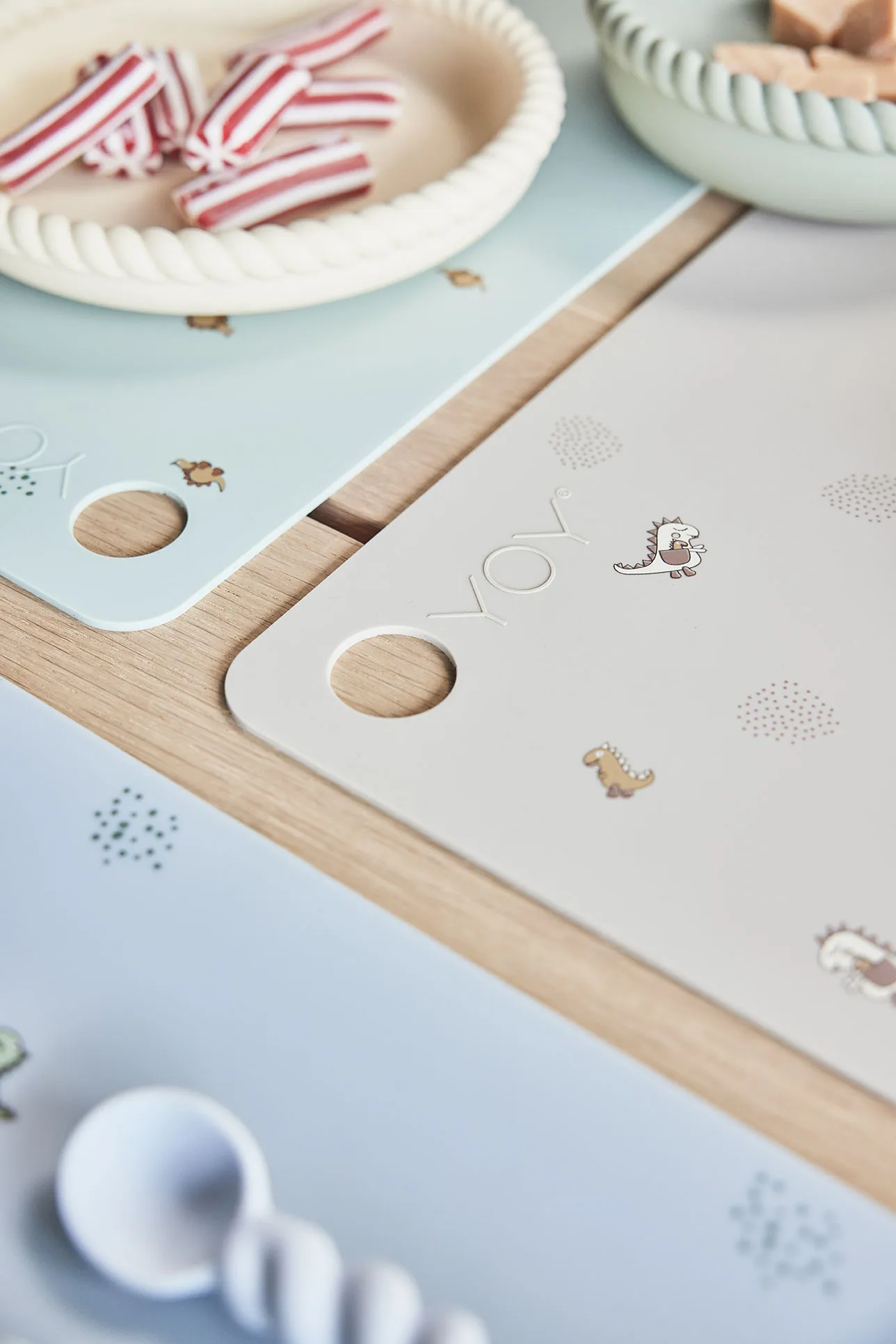 Billy Dino 餐垫 34x45 cm, Pale green OYOY