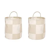Chess storage baskets 小 两件套装 - Clay-米白色 - OYOY