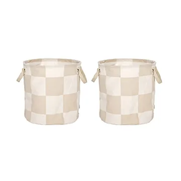 Chess 中号收纳篮两件装 - 陶土米白色 - OYOY