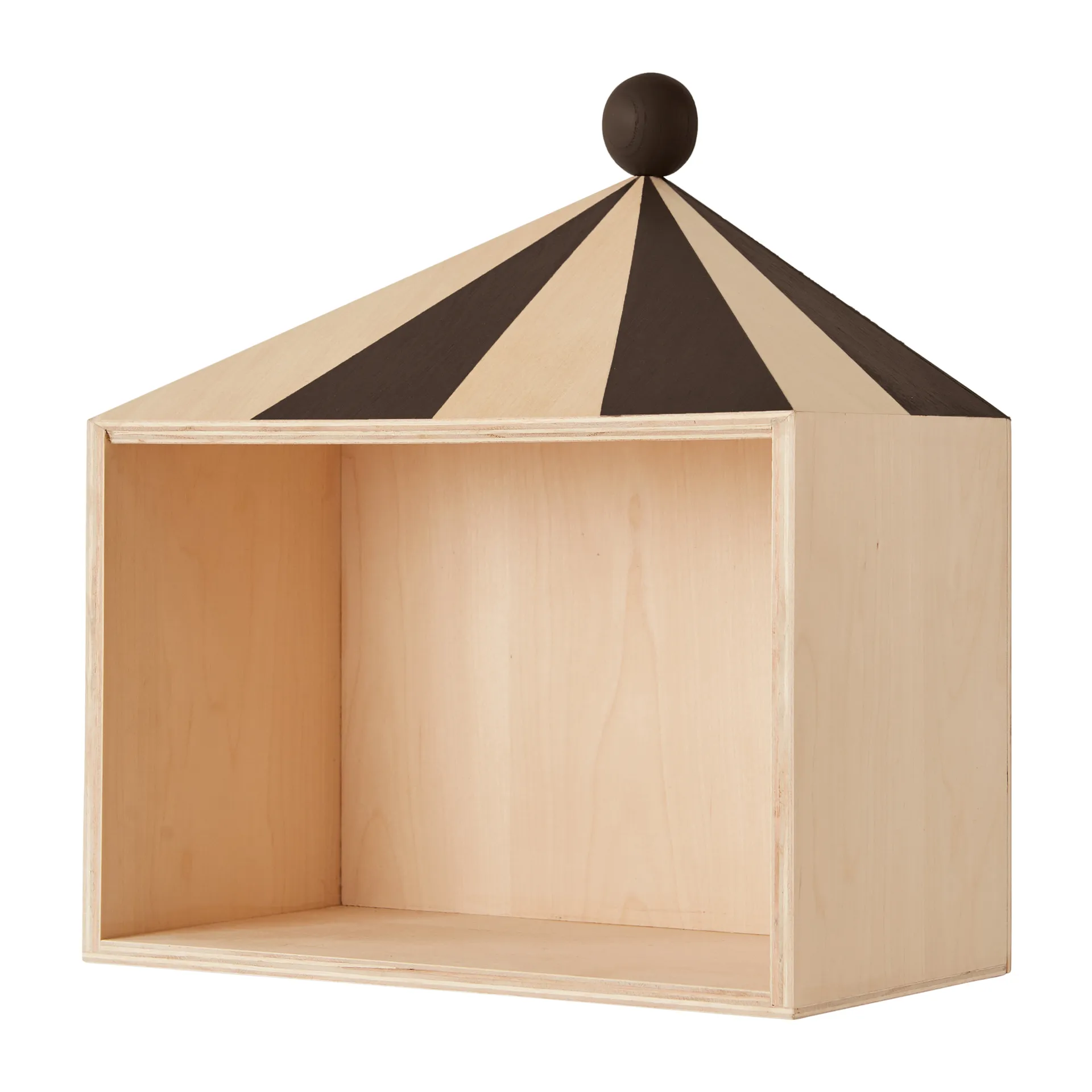Circus shelf 30x33 cm, Nature-dark OYOY