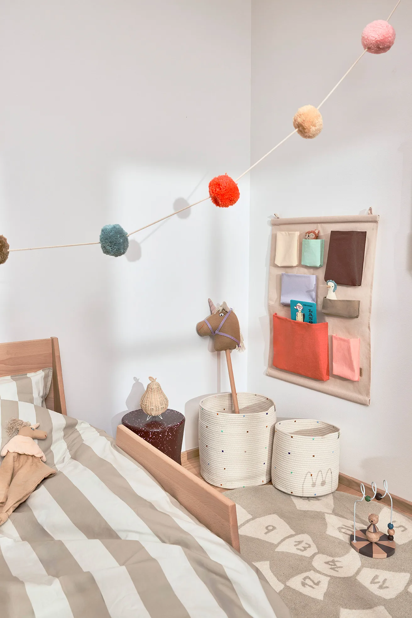 Confetti storage baskets 2件, 彩色 OYOY