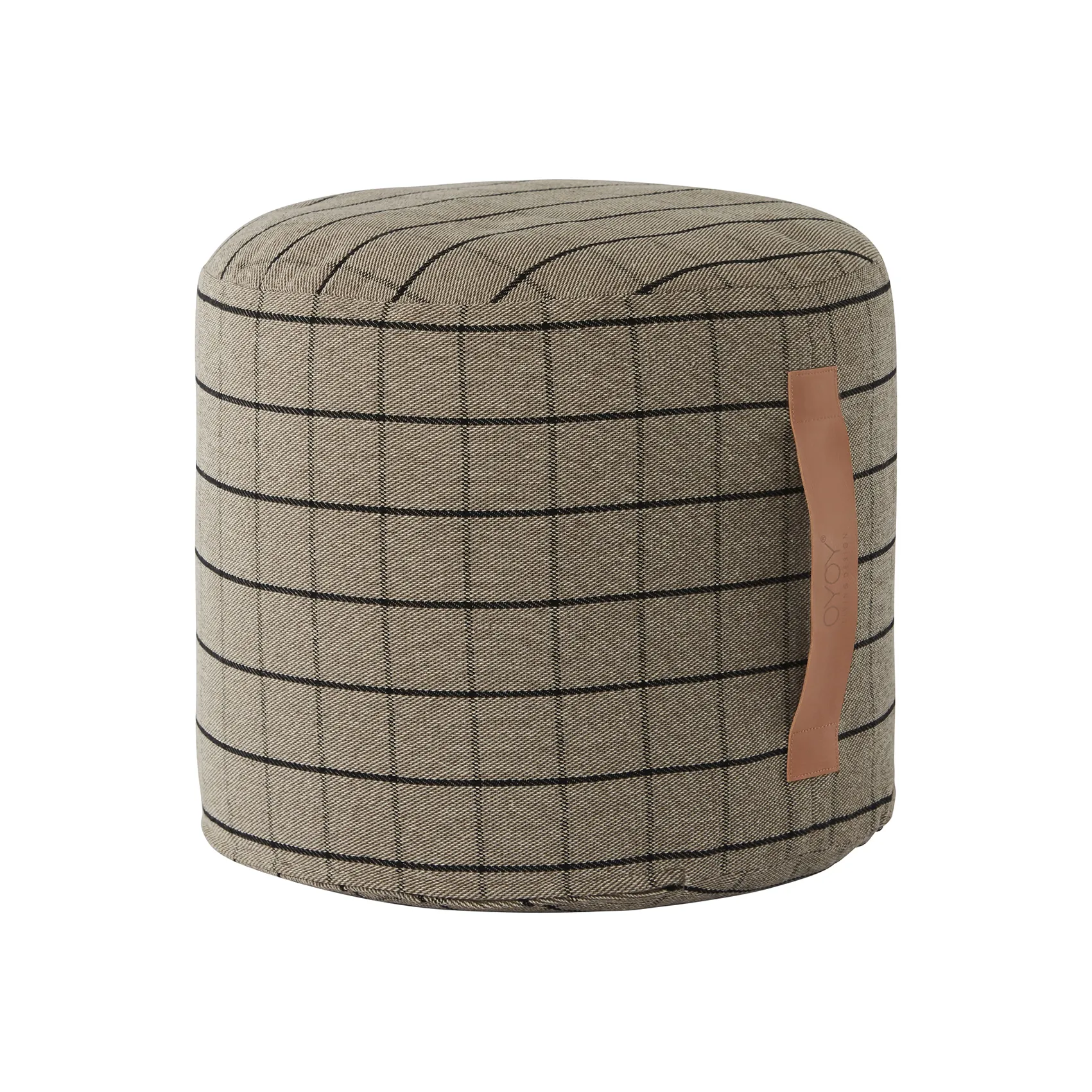 Grid pouf Ø40 cm, clay OYOY
