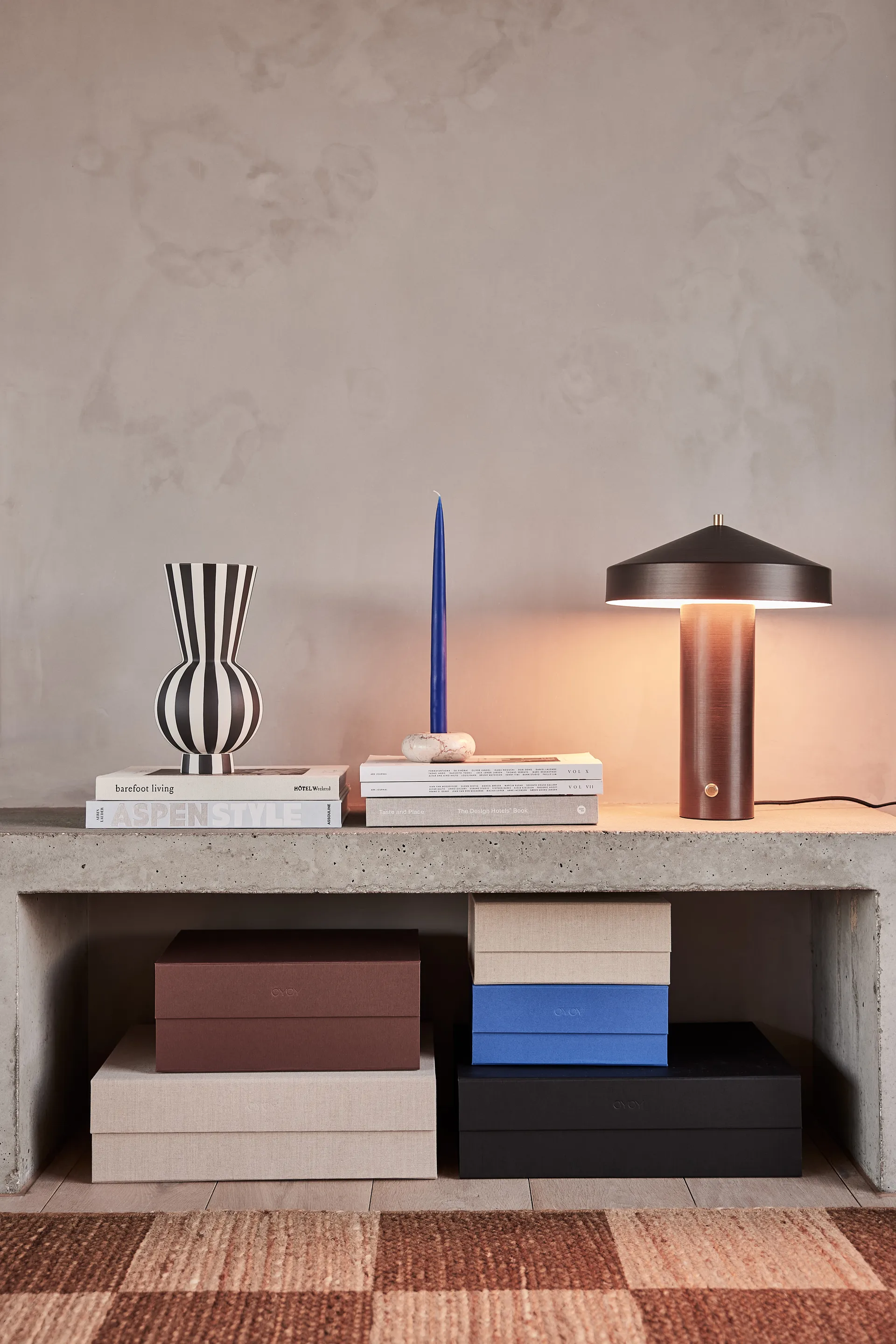 Hako 储物箱 18x25 cm, Clay 混纺 OYOY