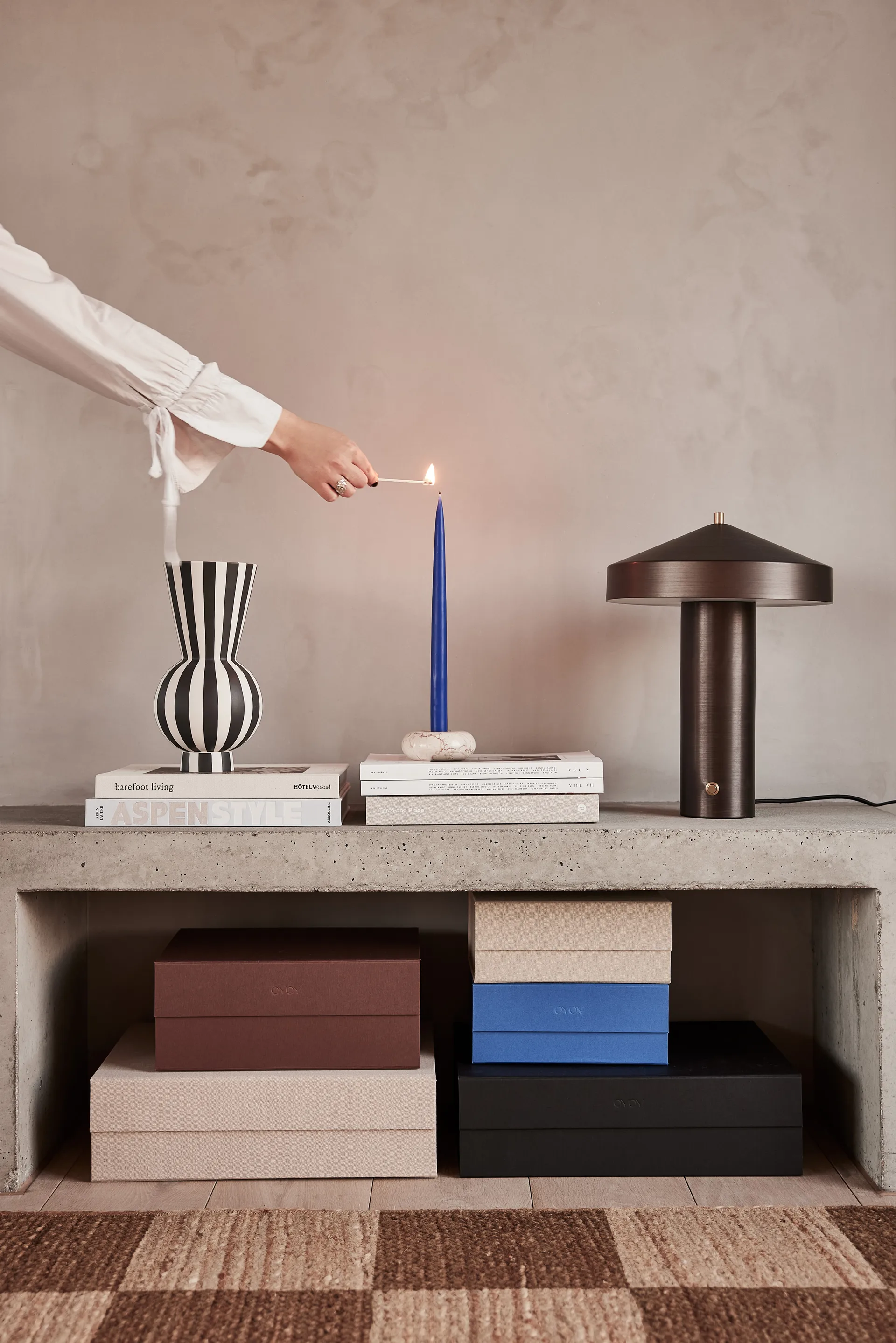 Hako 储物箱 18x25 cm, Optic 蓝色 OYOY