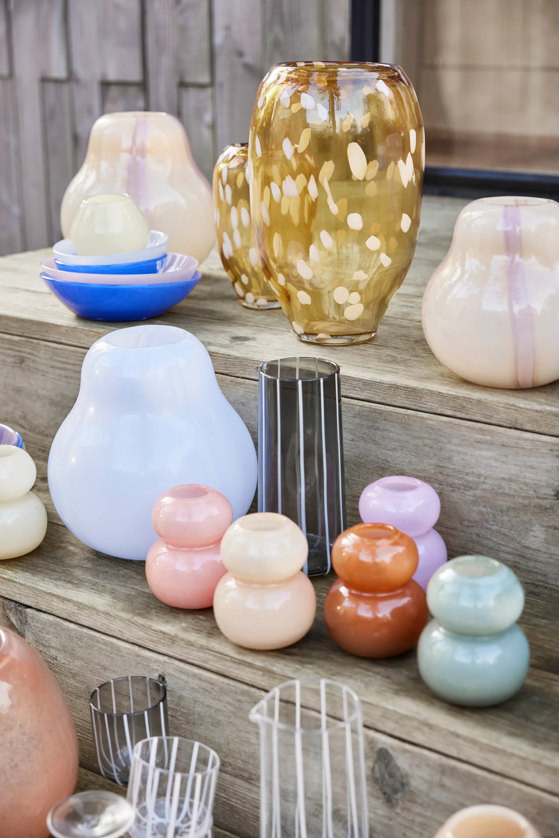 Kojo 花瓶 large, Lavender-白色 OYOY