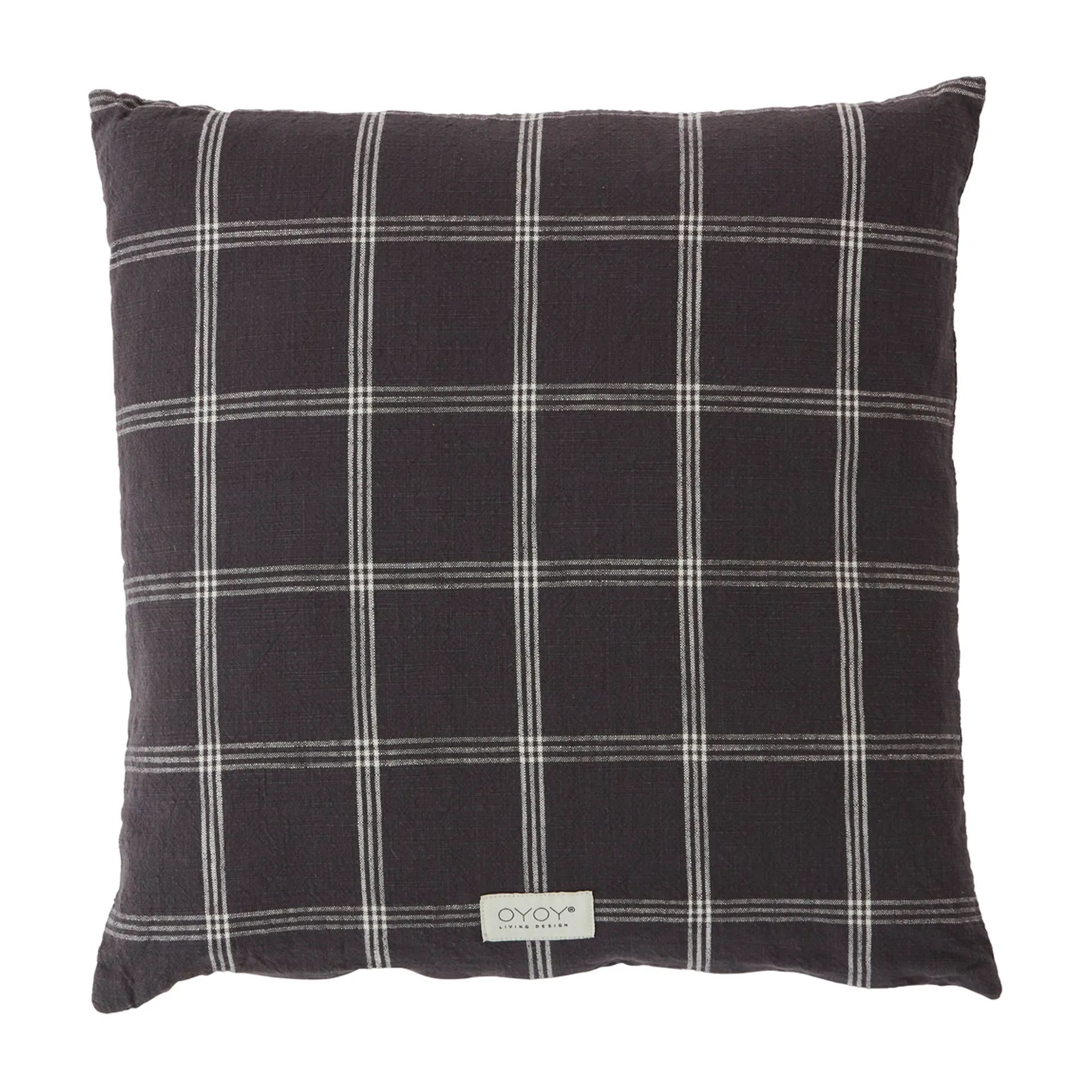 Kyoto cushion 50x50 cm, Anthracite OYOY