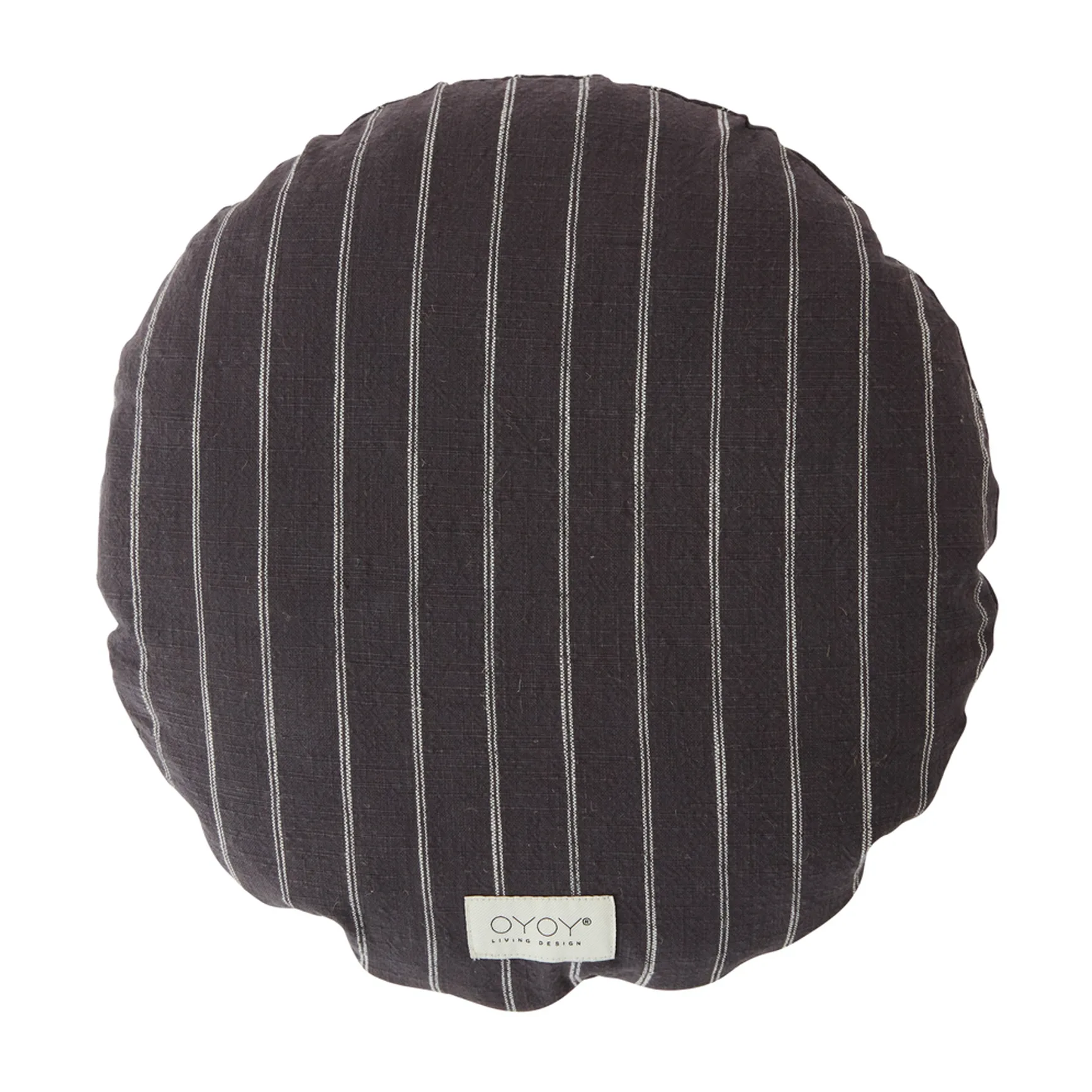 Kyoto cushion round Ø40 cm, Anthracite OYOY