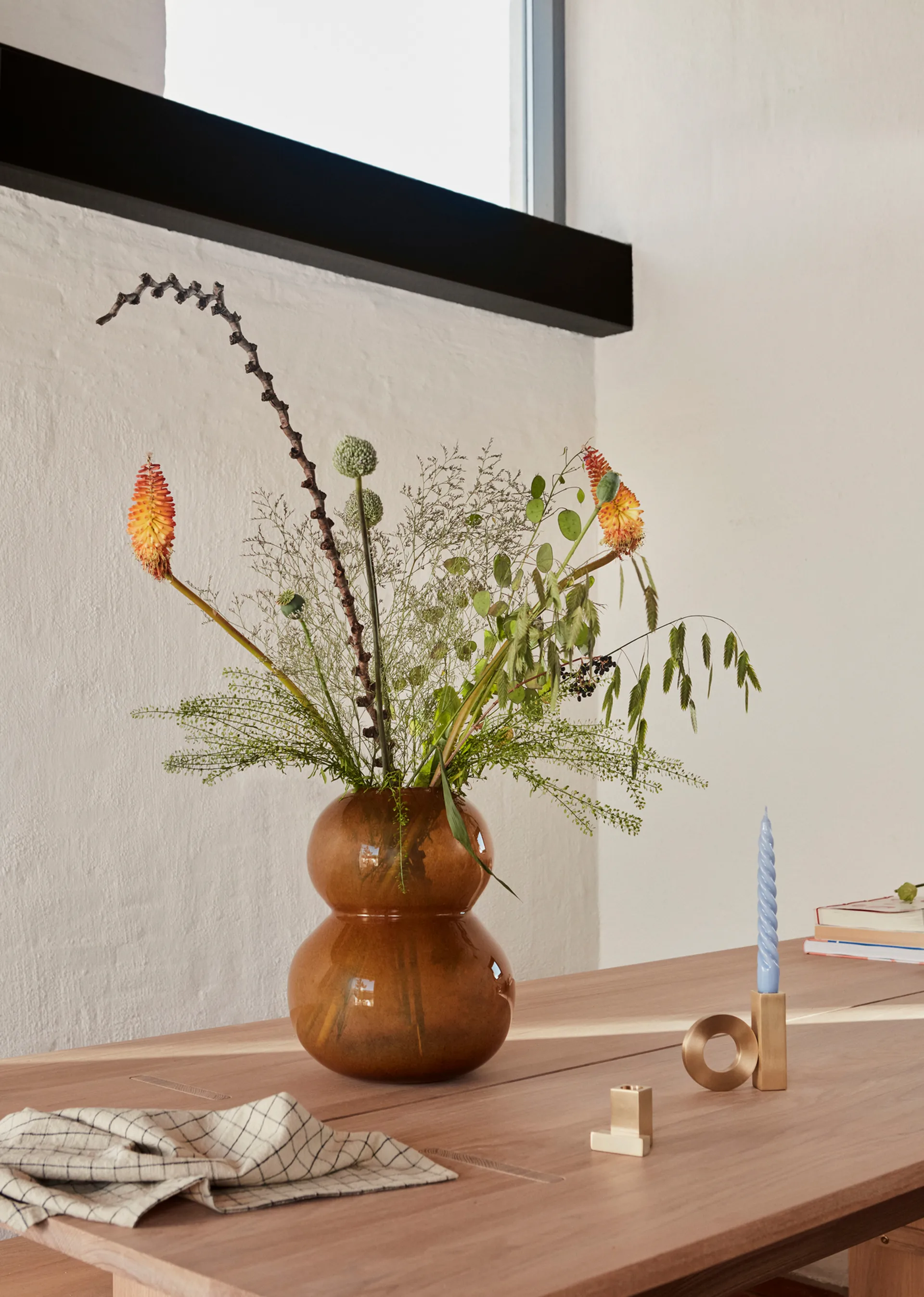 Lasi系列 糖葫芦花瓶 30cm, 30cm_琥珀色 OYOY