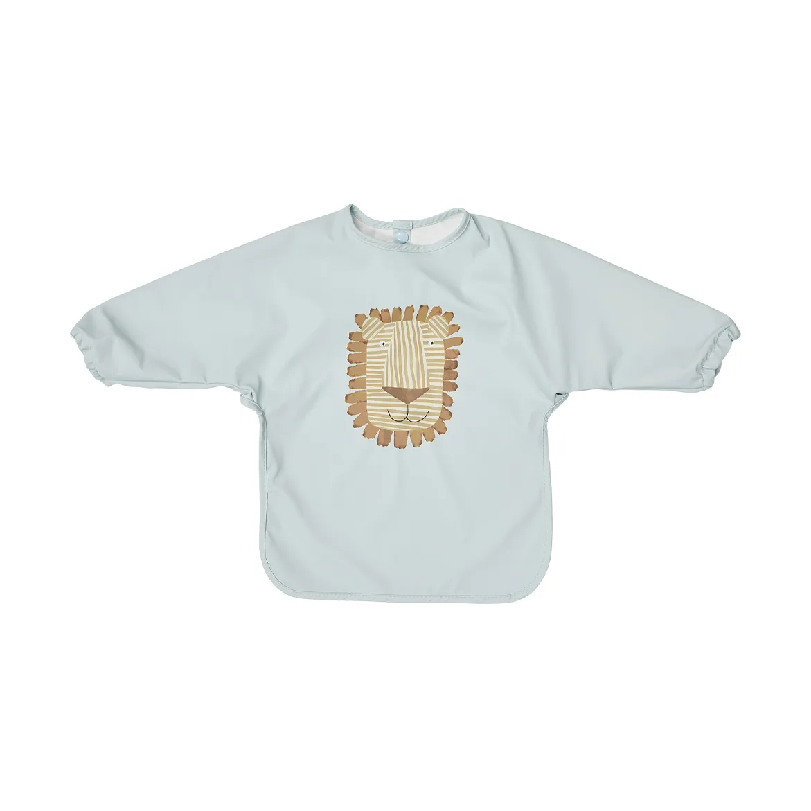 Lobo Lion bib with sleeves, Ice 蓝色 OYOY