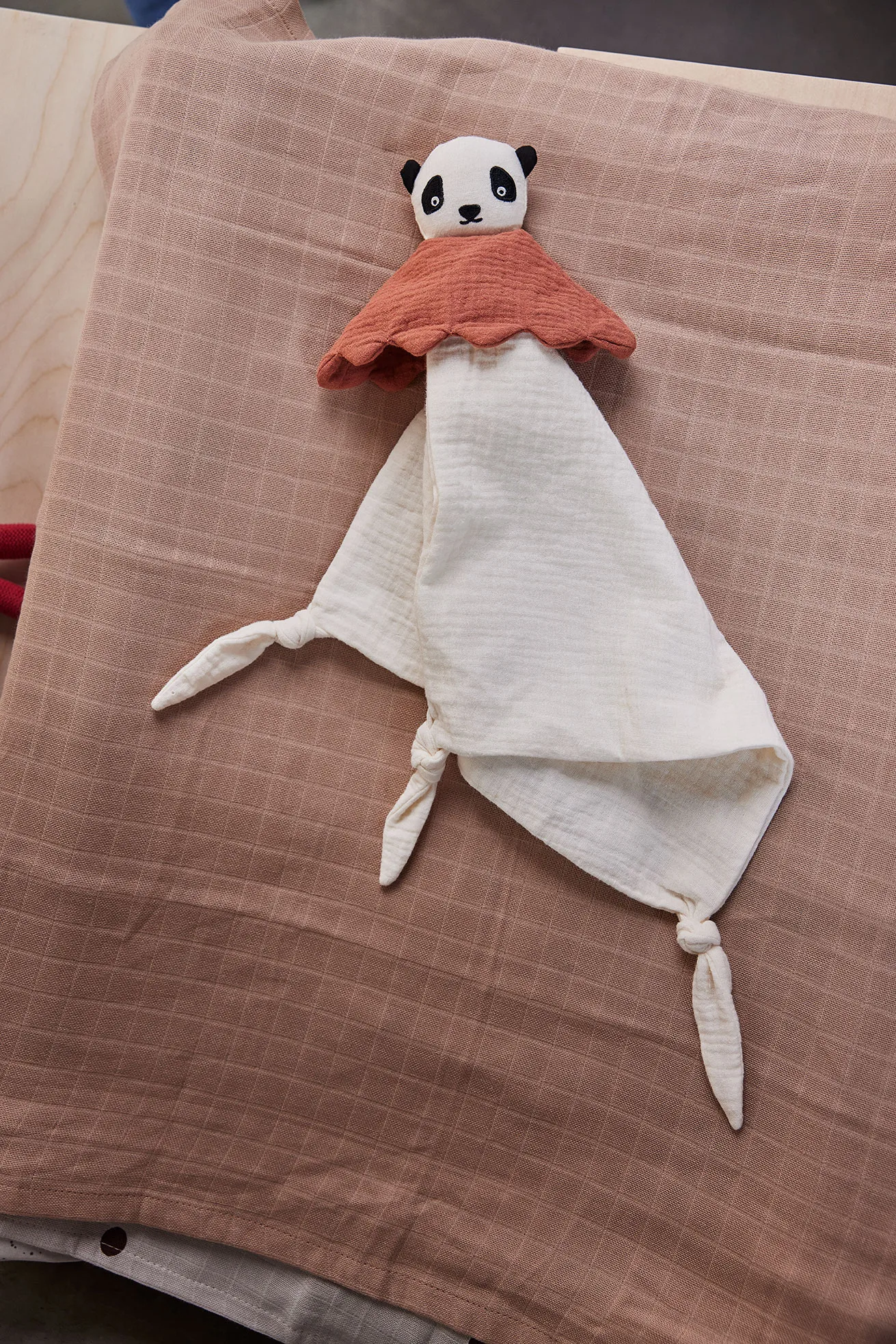 Lun Lun Panda 婴儿毯 40x40 cm, Off-white OYOY