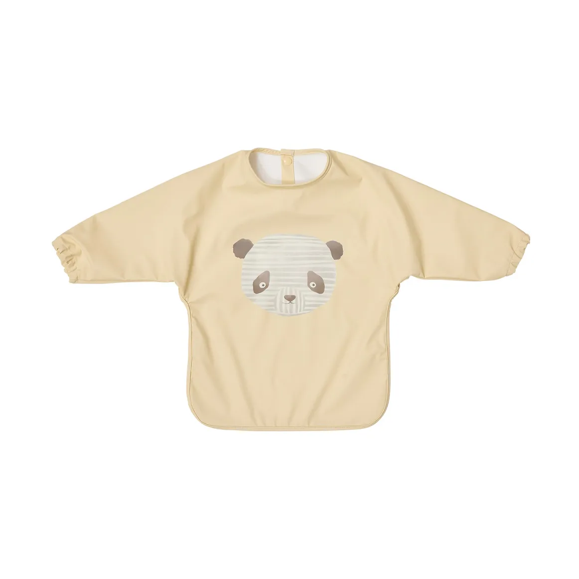 Lun Lun panda bib with sleeve, Butter OYOY