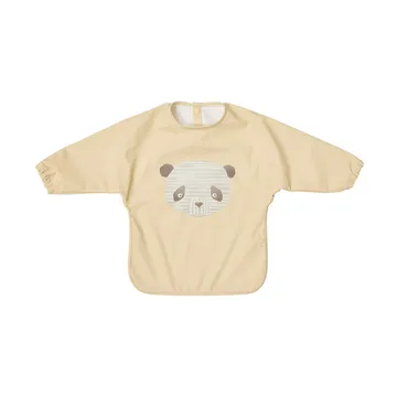 Lun Lun panda bib with sleeve - Butter - OYOY