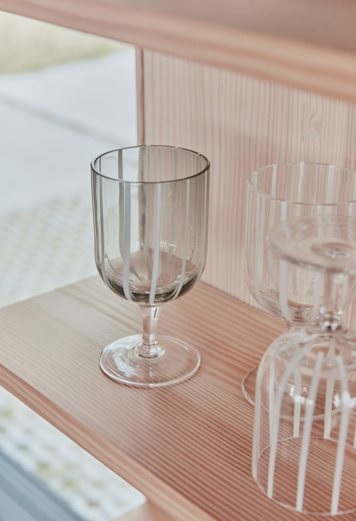Mizu 红酒杯 两件套装, 灰色-白色 OYOY