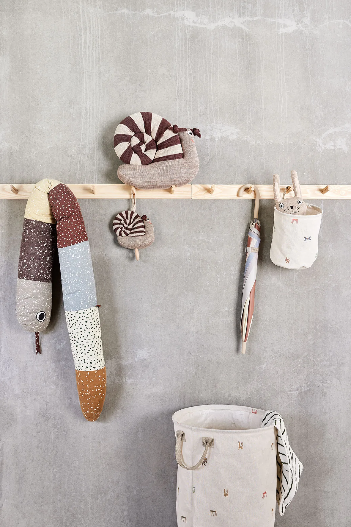 Moira 储物篮 小 Ø18x22 cm 2件, 彩色 OYOY