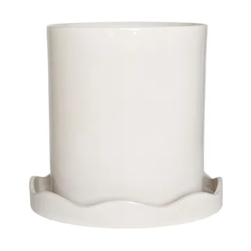 Nami pot with 碟子 Ø27 cm 大 - 白色 - OYOY