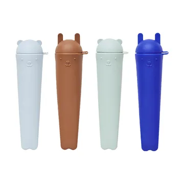 Ninka & Teddy ice pops 四件套装 - Optic 蓝色-白绿色-pale 蓝色-caramel - OYOY