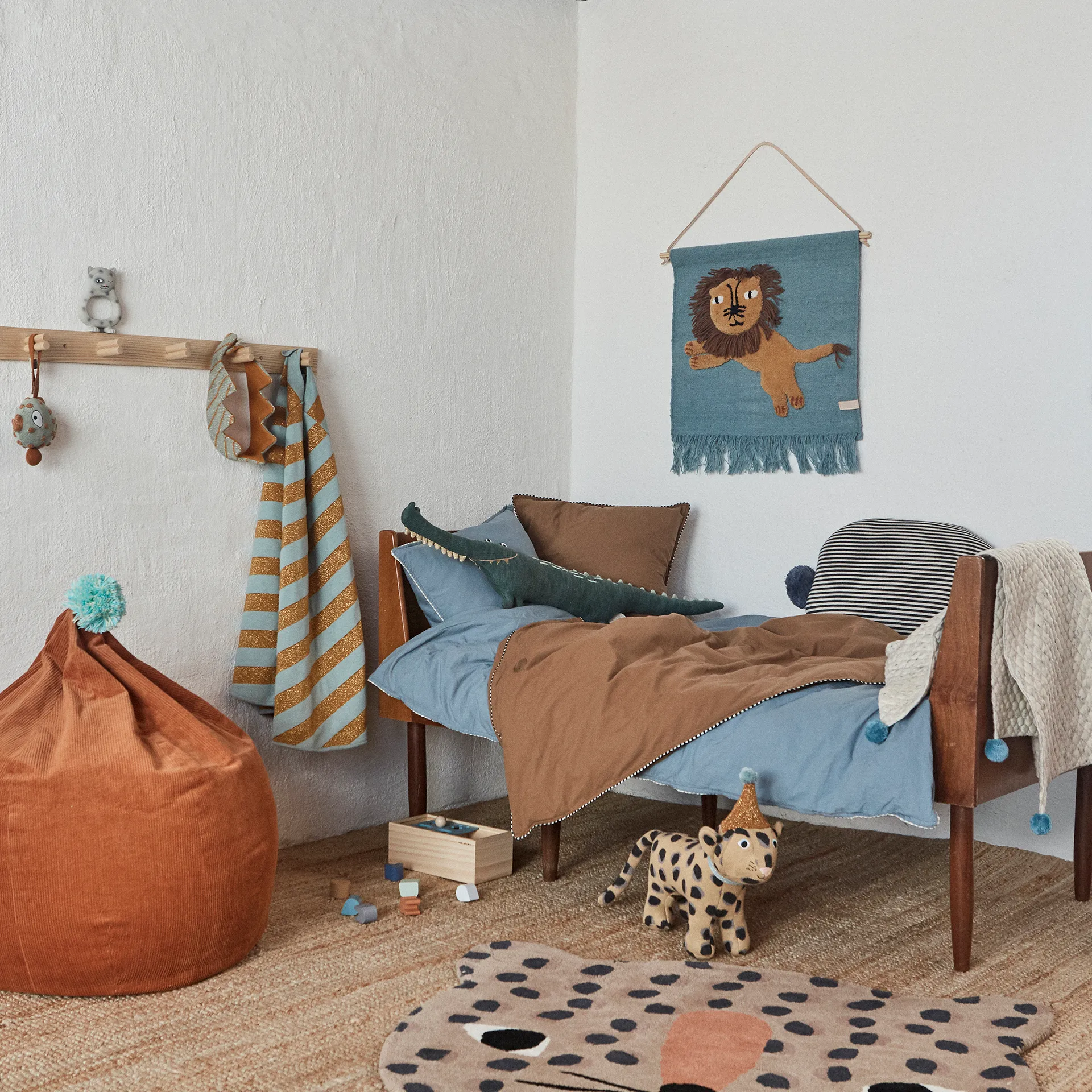 OYOY 迷你 小动物地毯 , 豹子_84x94cm OYOY