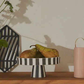 OYOY Living Toppu系列20cm餐盘 - 黑色-白色 - OYOY