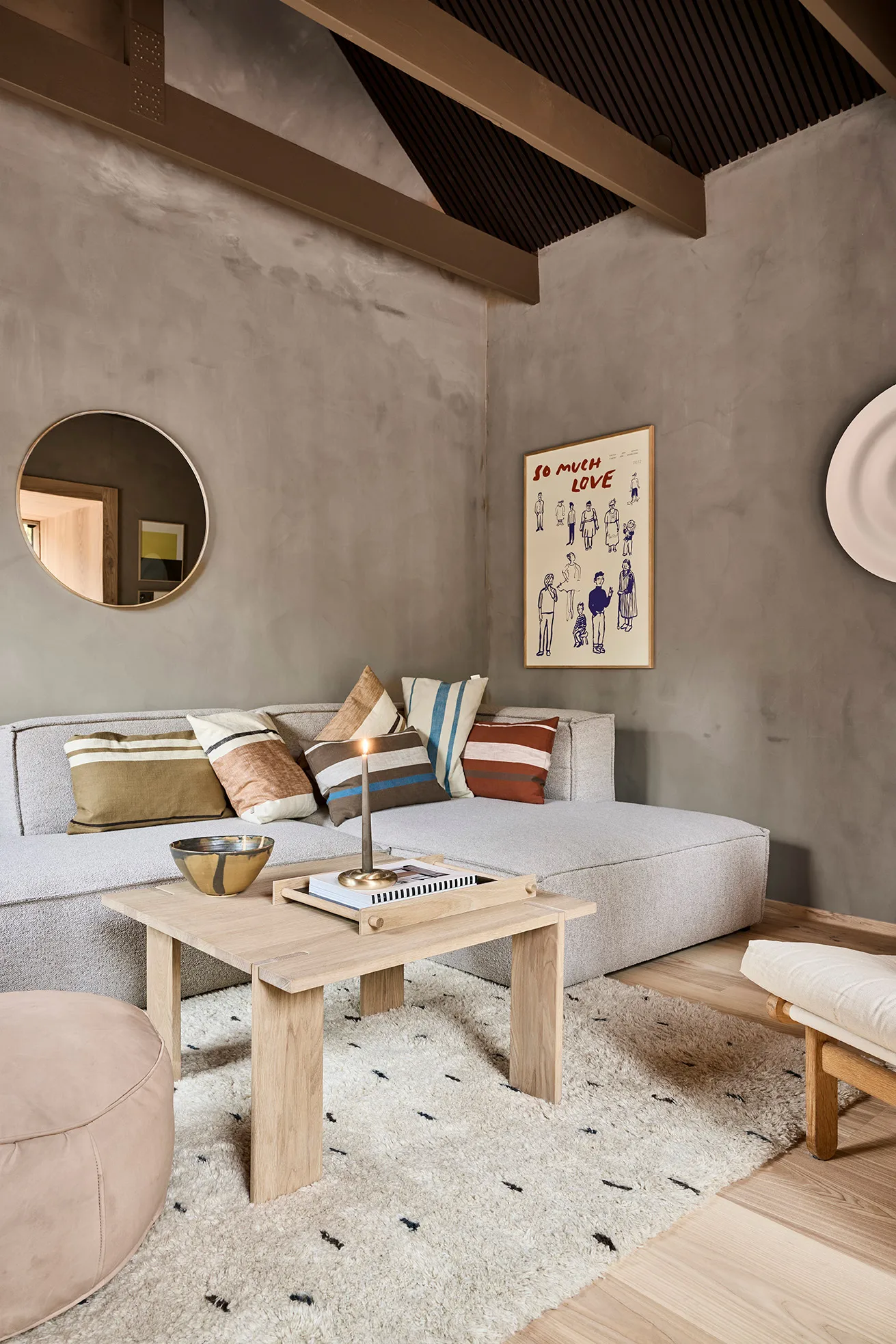 Pieni 托盘 大 34x46 cm, 黑色 OYOY