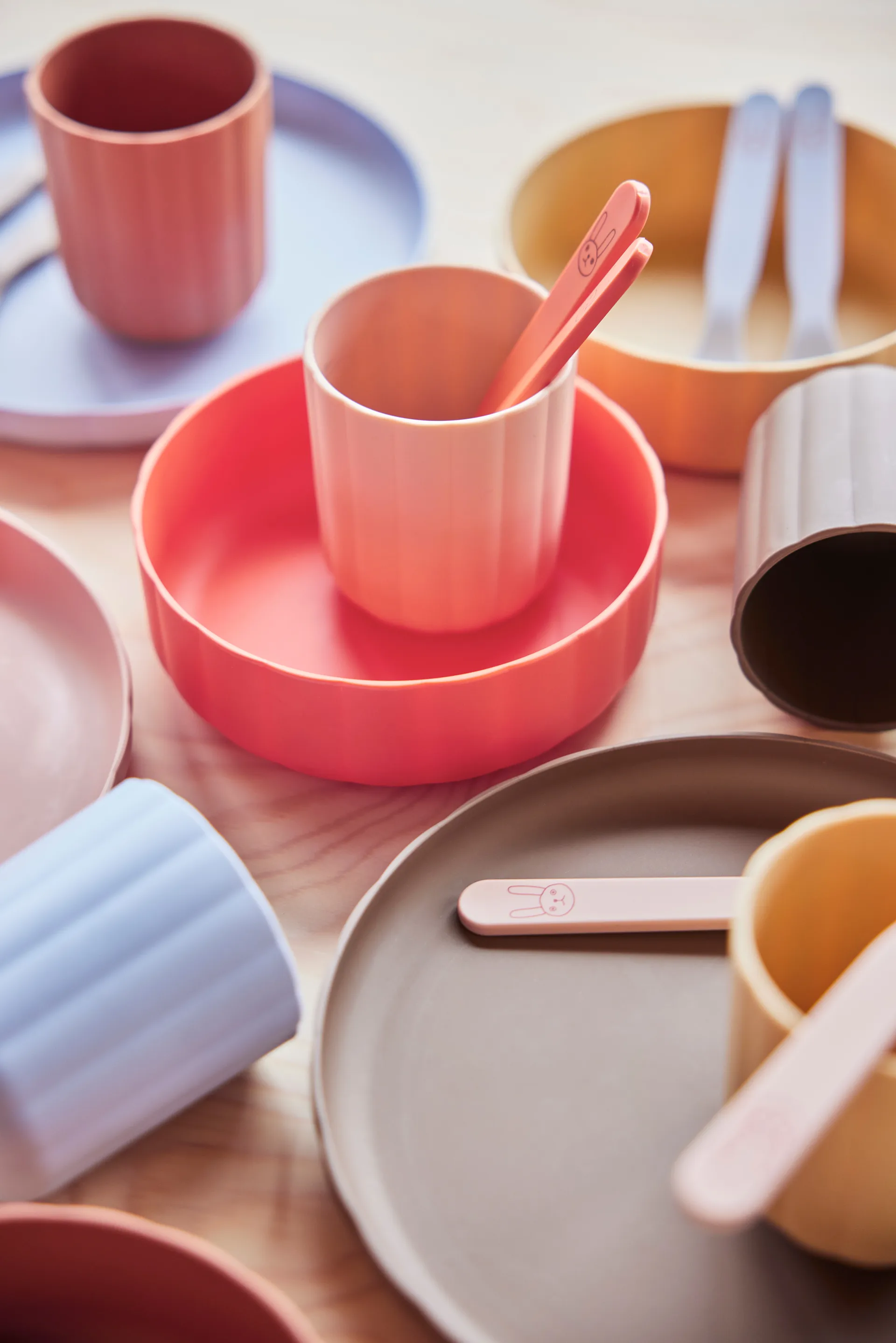 Pullo 杯子 两件套装, 灰褐色-香草色/淡奶油色 OYOY